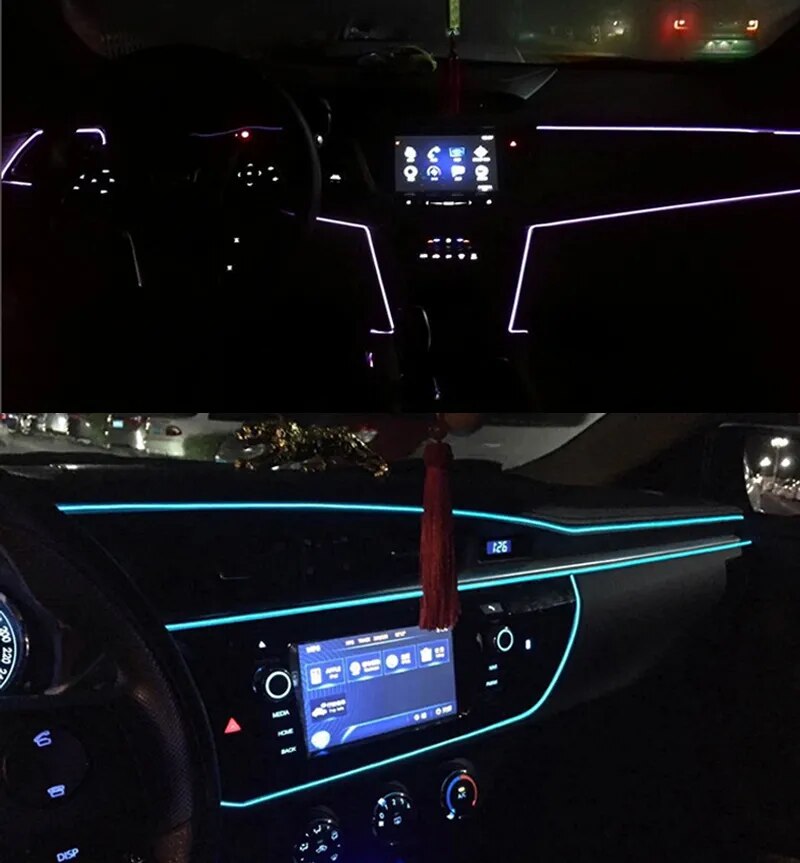 Car Interior Neon RGB Ambient Led Wire Lights